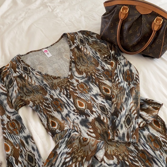 🌸Perfect autumn colored party dress! - Picture 1 of 4